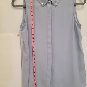 Karl Lagefeld Elegant Sleeveless Blue Top